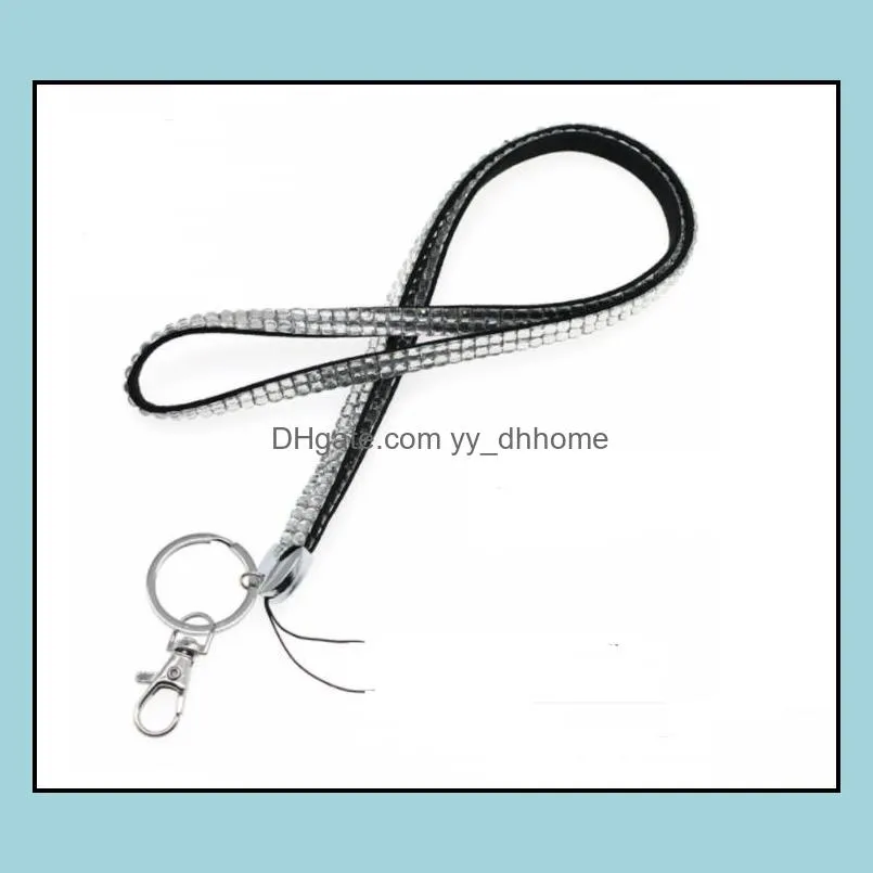 party supplies rhinestone bling crystal lanyard straps id badge cell phone and key holder paa13101