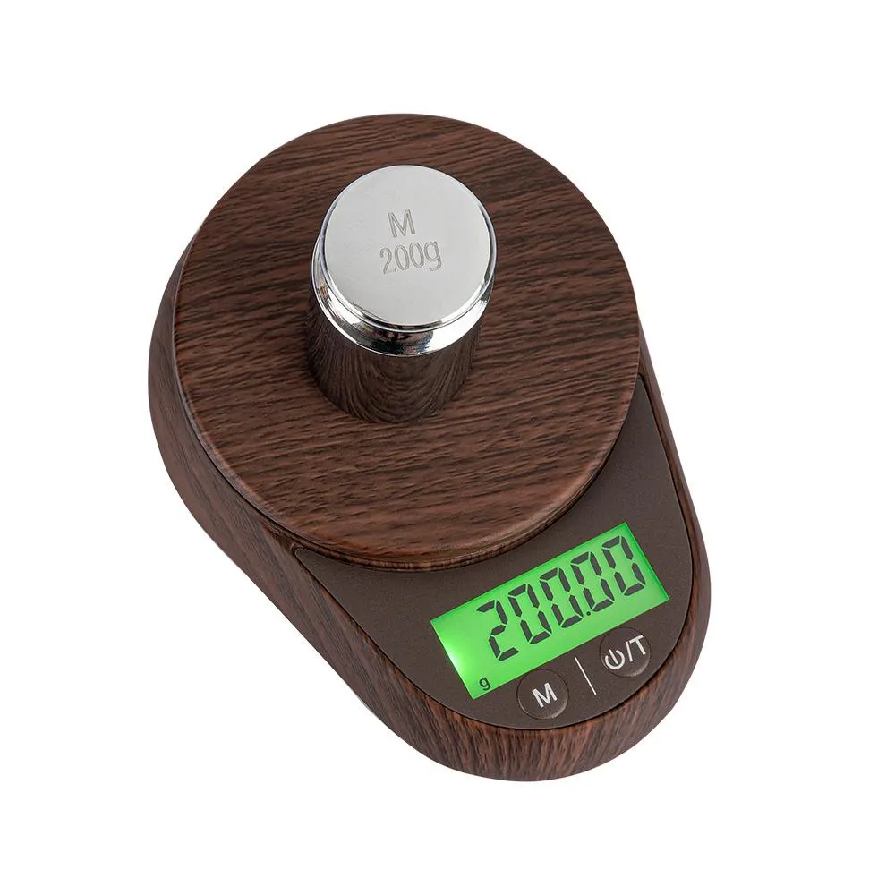 500g/0.01g Mini Wood Grain Electronic Digital Scales Pocket Case Postal Kitchen Jewelry Weight Balance Digital Scale