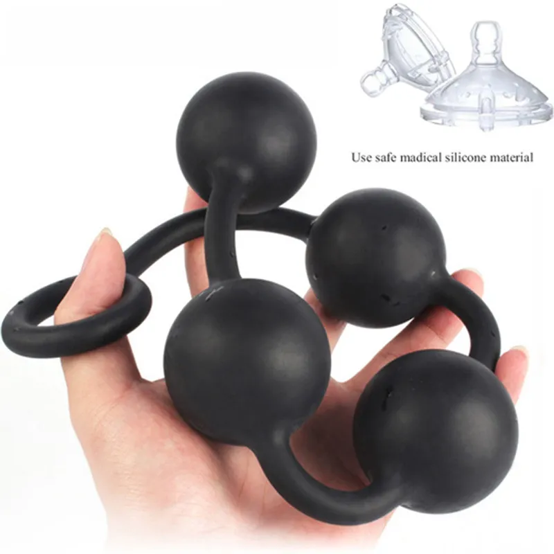 EXVOID Vagina Balls Long Anal Beads Erotic sexy Toys for Woman Men Anus Dilators Big Plug Buttplugs Silicone Ass Butt