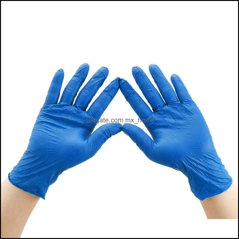 100Pcs Gloves Disposable Nitrile Gloves Powder Free Food Grade Gloves Latex Free Professional Grade for Healthcare Food Handling Work