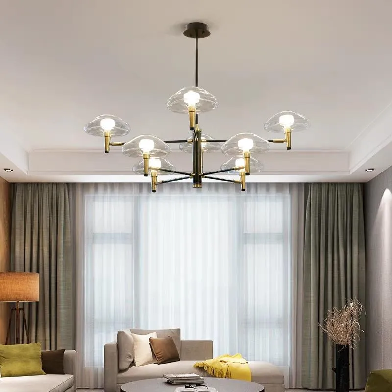 Kolye lambaları Avrupa Led Demir Mutfak Yemek Bar Chandelier Parlaklık Süspansiyon Hanglamp Home Home Lighting Oturma Odası Rooompention