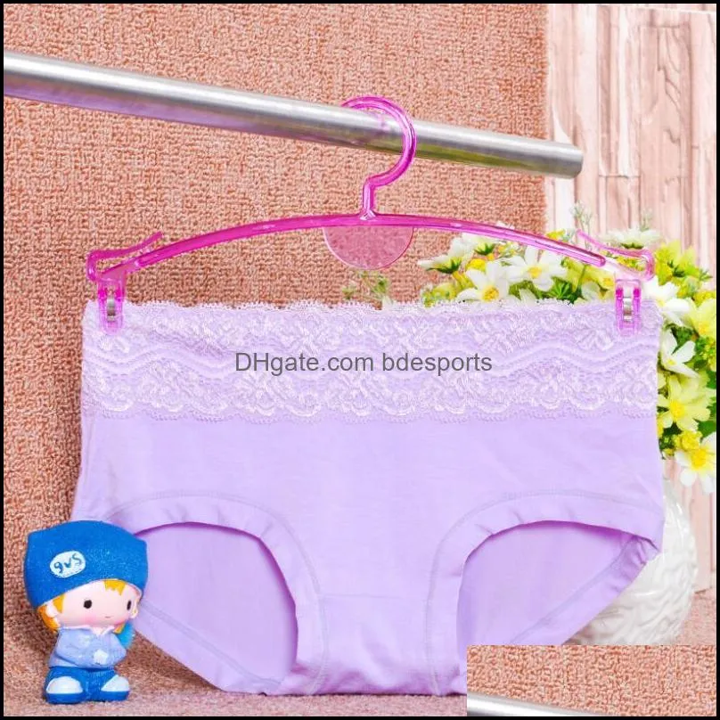 Fashion transparent plastic thickened bra panty hanger with clip special home store underwear hanger Wholesale LX2822