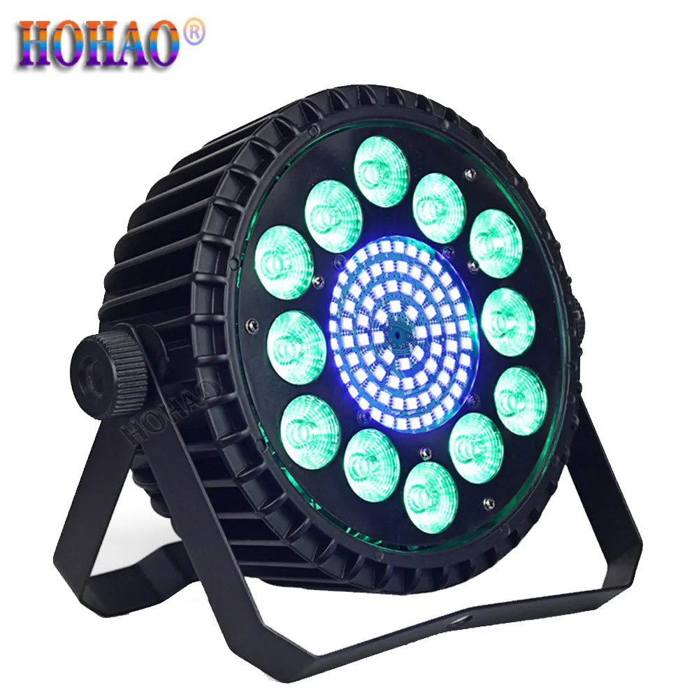 2021 Новая фабрика Hottest LED Stage Par Light 12 шт. 4in1 10 Вт Симфония окрашивание PAGE Освещение DMX512 Дискотека CTV CULB Этап Эффект