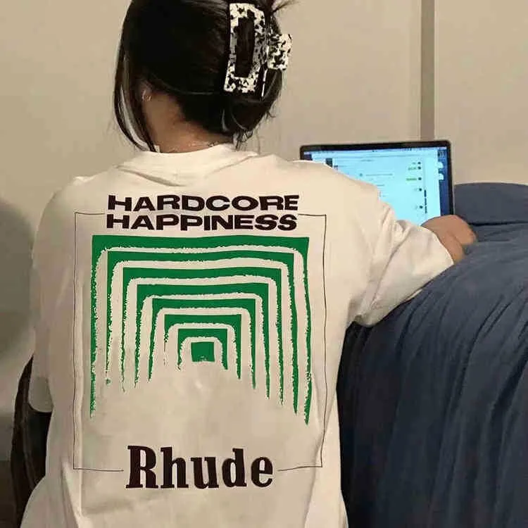 通販 サイト アグ メンズtシャツ22ssファッションブランドrhude短袖トンネルアブストラクトアメリカハイストリートルーズレジャー汎用カップルhal224p アウトレットsale Vtech Computer Com