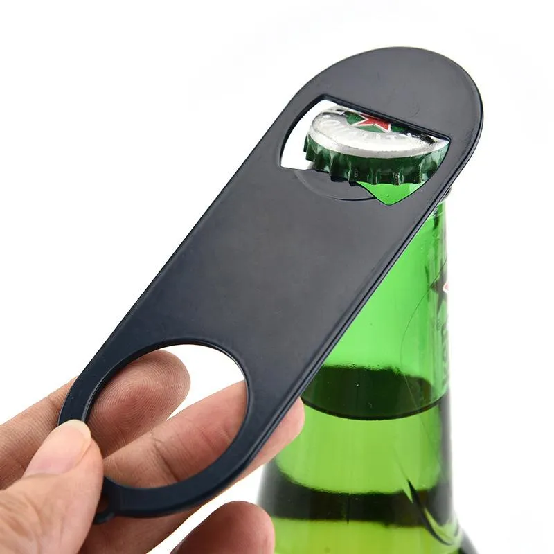 Can carry Stainless Steel Bottle Opener Corkscrew Portable Creative Flat Handle Kitchen Tools DH5868