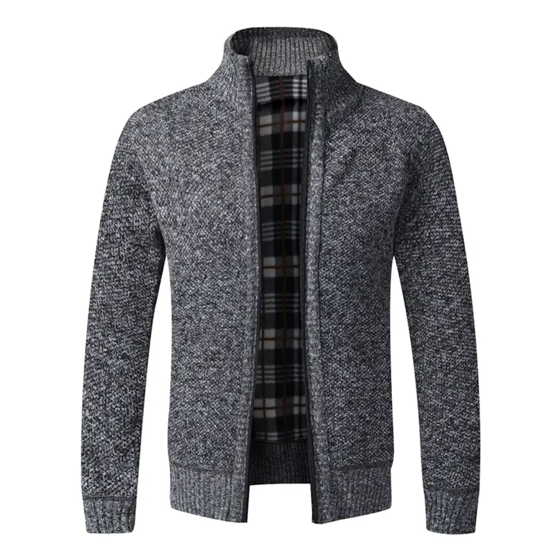Mens Winter Thick Business Casual Sweater Coats Cardigan Slim Fit Knitwear Outwear Warm Autumn Jumper M3XL 201221