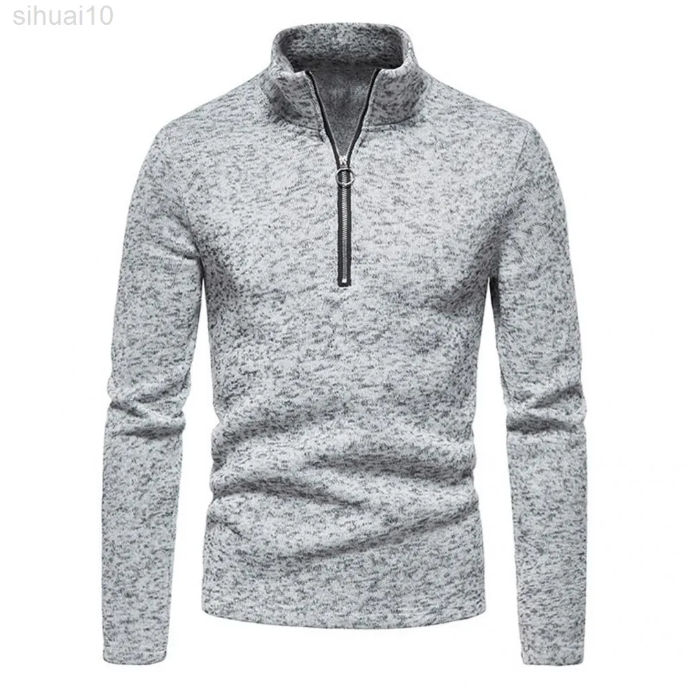 Elastisk energisk solid färg Men Sweashirt Casual Fall Hoodie Långärm för att gå ut L220801