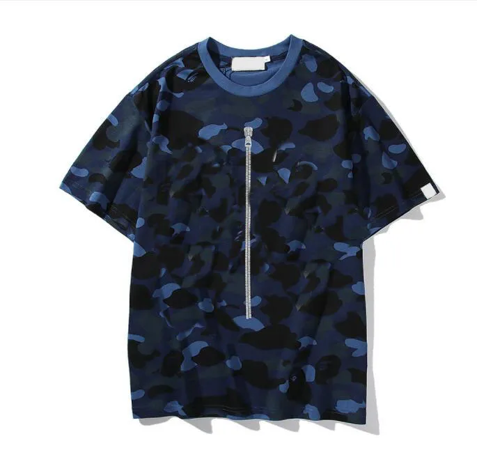 Designer Mens Shark T Shirt Estate Donna Camouflage Stampa Ape Maniche corte Girocollo in cotone di alta qualità Giovani studenti T-shirt Taglia asiatica M-5XL