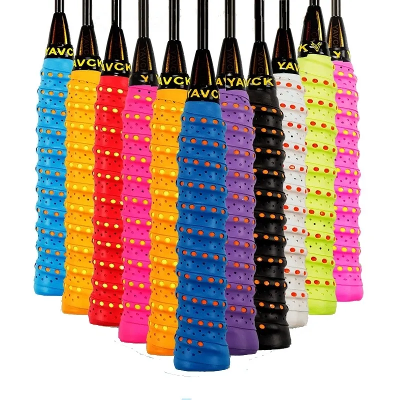 Ouligay Lot De 4 Bandes Antidérapantes Pour Raquette - Bleu, Rouge, Blanc, Noir, PU, Auto-adhésives