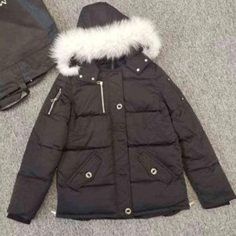 24sss New Down Jacket colar de pele masculino Parka Winter impermeável a água de pato casaco