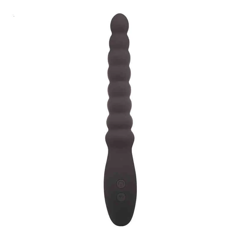 Sex toys masager Jouets Masseur Vibromasseur Produits pour adultes Explorez la mer Seven Dragon Beads Backyard Silicone Vibration Pull Anal Stick Plug 02TX