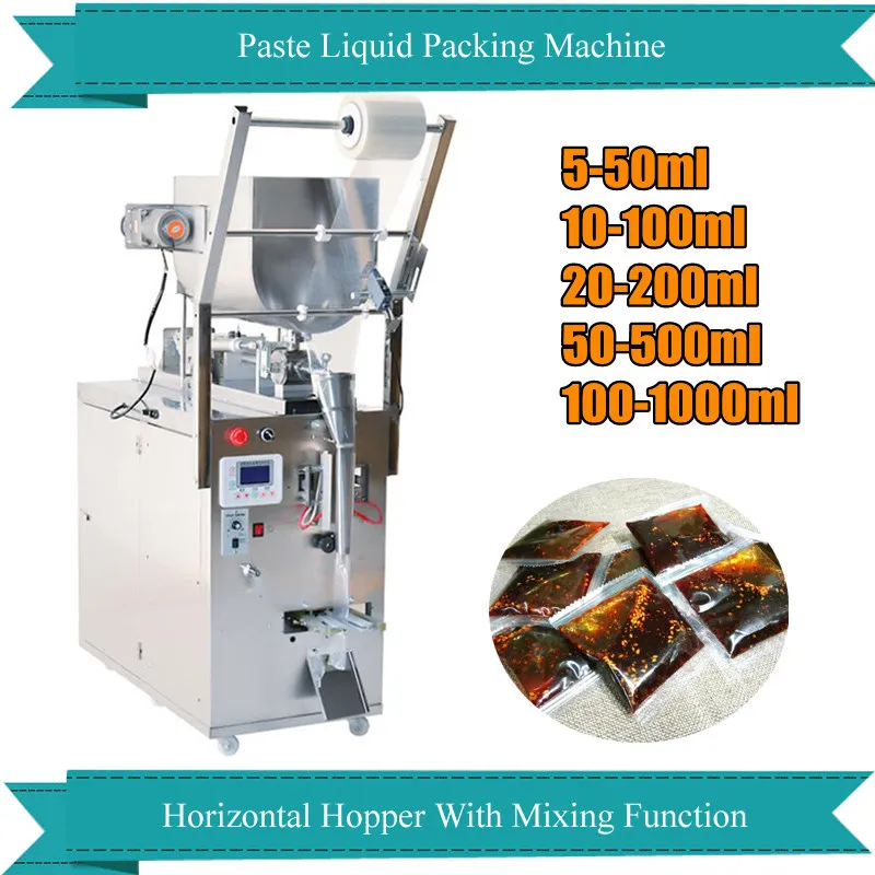 Automatic Packing Machine for Tomato Sauce Honey Shampoo Chili Sauce Ketchup Paste Liquid Packaging Machine 110V 220V