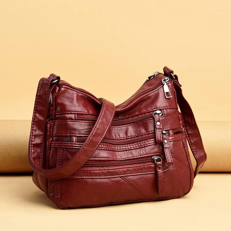 Sacs de soirée de haute qualité femmes en cuir souple épaule multicouche classique sac à bandoulière luxe sac à main et sac à main 2022Evening