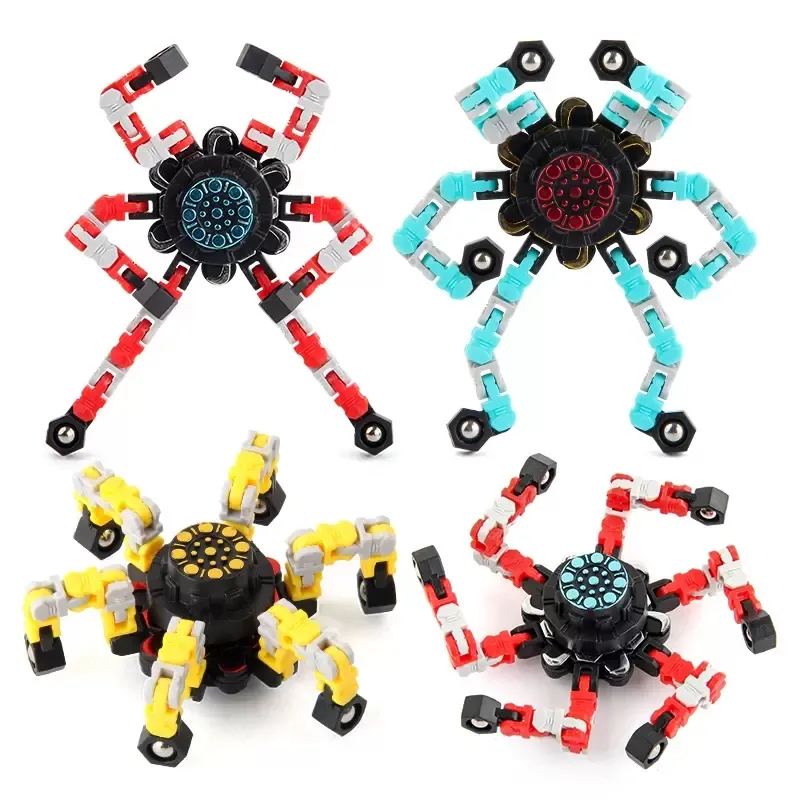 Transformable Gyroscope Deformable Finger Hand Spinner: DIY Transformable Gyro Toy for Stress ...