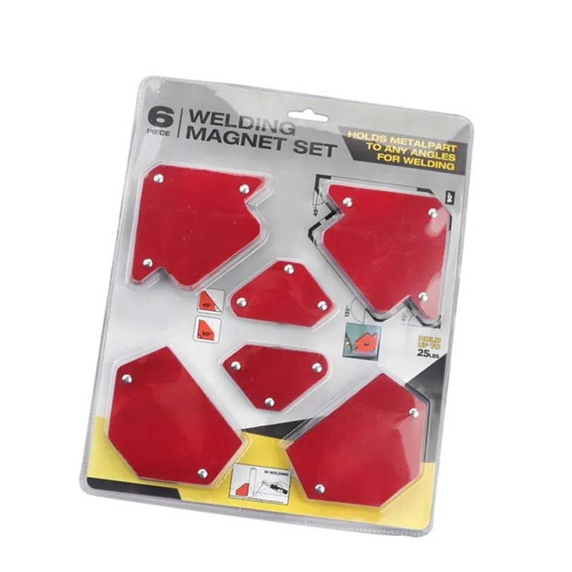 6 PCs/Set Triangle Schweißschweißpositionierer Magnetischer Festwinkel -Löt -Locator -Werkzeug ohne Schaltschweißzubehör T200522