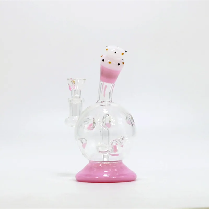 New pot-belted cartoon hookah 7.5-inch cute lady glass bong smoking