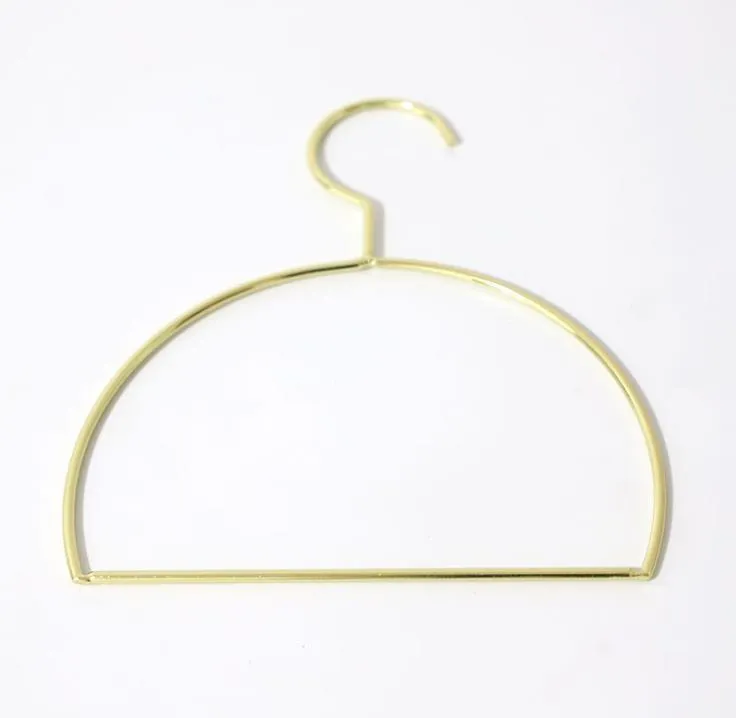 Semicircle Metal Hanger Nordic Style Rose Gold Iron Hangers Rack for Scarf Tie Belt and Towel Clothes Organizer SN5771