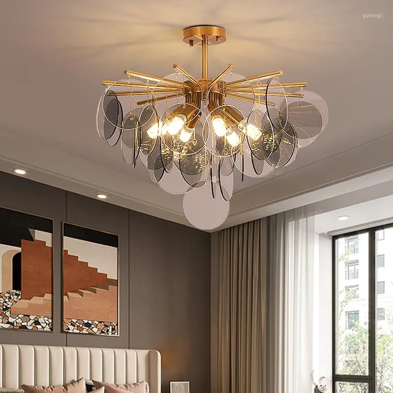 Подвесные лампы итальянский стиль поражение люстры постмодернистской спальни лампы творческий легкий дизайнер роскошный дизайнер гостиной кухня