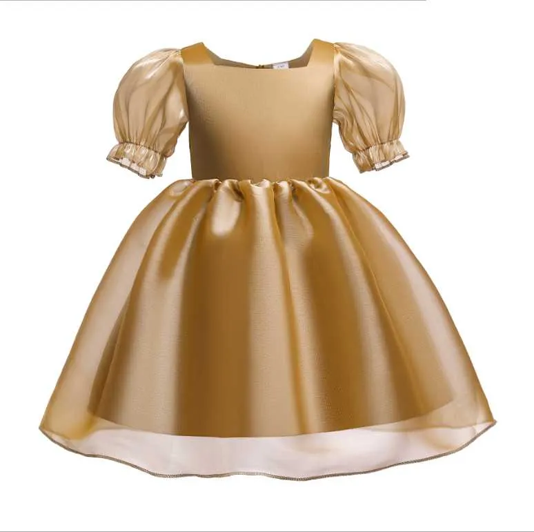 Vestido de batismo traje de carnaval de natal para crianças bordando bordados princesinha para crianças roupas de menina 3- 7 8 9 10 anos