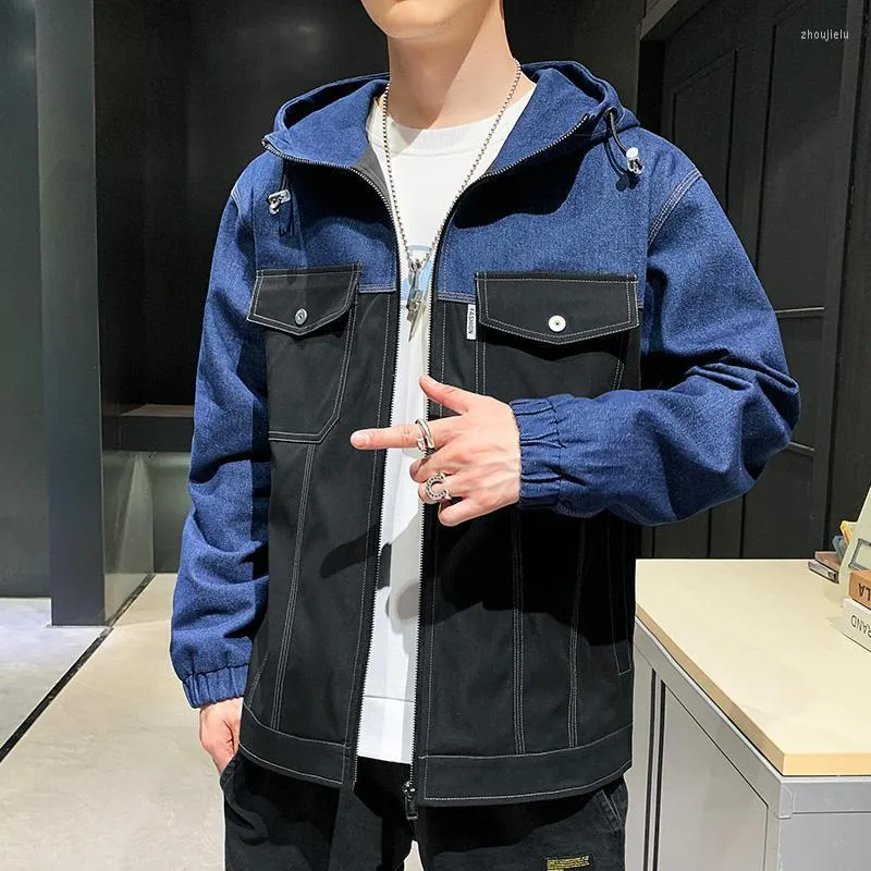 Men's Jackets Nice Brand Mens Jacket Man Clothing Harajuku Coats Hooded Clothes Varsity Long Sleeve Streetwear Spring Tops