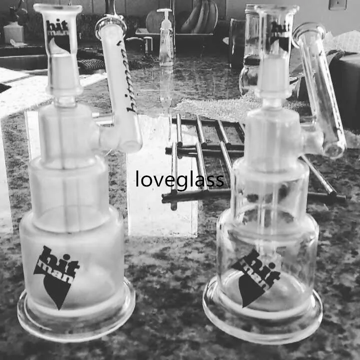 7,9 polegadas Base de copo Wter Bongus espessos de tubo de fumaça de vidro de vidro Shisha Glass Bubbler Chicha Dabber com junta de 14 mm