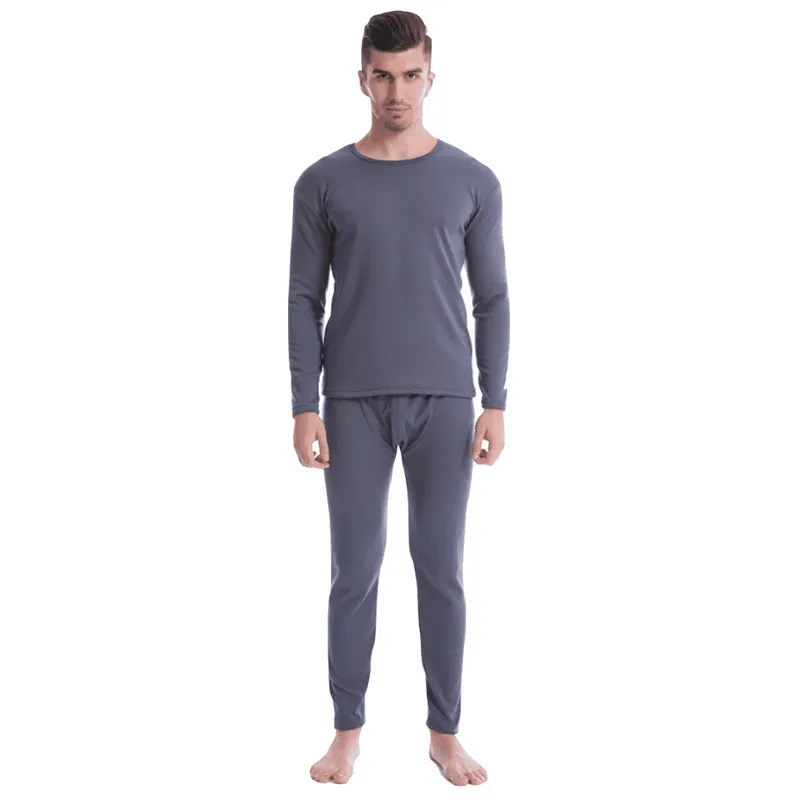 Sous-vêtements Thermiques Homme Hiver - T-shirt Manches Longues + Pantalon - Polaire Douce Pour Sport Froid