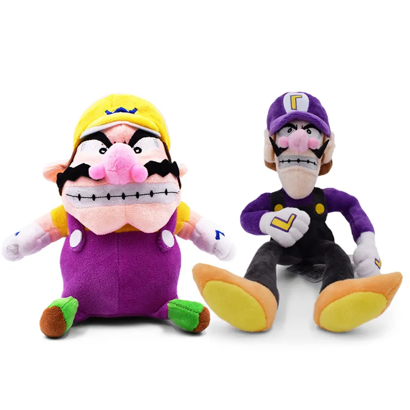 Luigi Bros Waluigi Yumuşak Bebek Çocuklar İçin Yumuşak Bebek Peluş Oyuncak Noel Cadılar Bayramı Hediyeleri 25-27cm