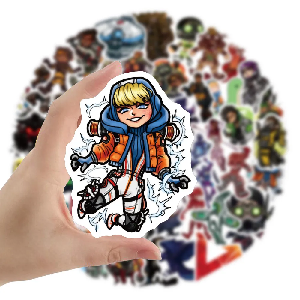 Nuovo Impermeabile 10 30 50 100 PZ Apex Legends Gioco Adesivi FAI DA TE Laptop Bagagli Skateboard Telefono Chitarra Auto Decalcomanie Giocattolo Per Bambini s242h