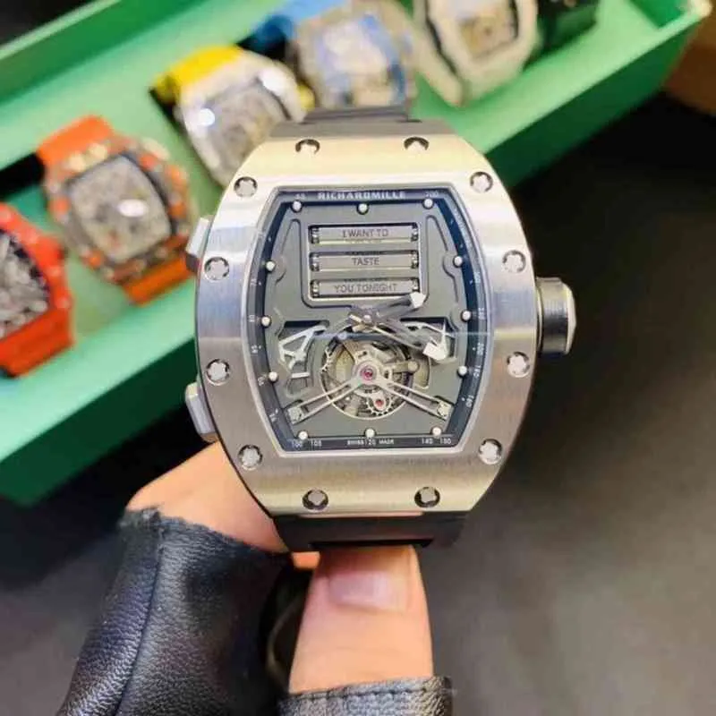 DHgate RicharsMilles Designer Date Watch Luxury Mens Mechanics Watch Business Leisure Rm69 Automatic Mechanical Fine Steel Case Tape Trend Mens with Box Watches