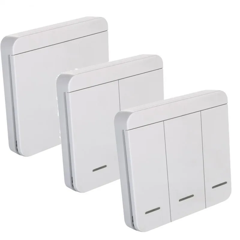 Switch WiFi Tuya Smart Light Wall Panel Push -knapp 433MHz trådlöst elektriskt hem Remote Controlswitch