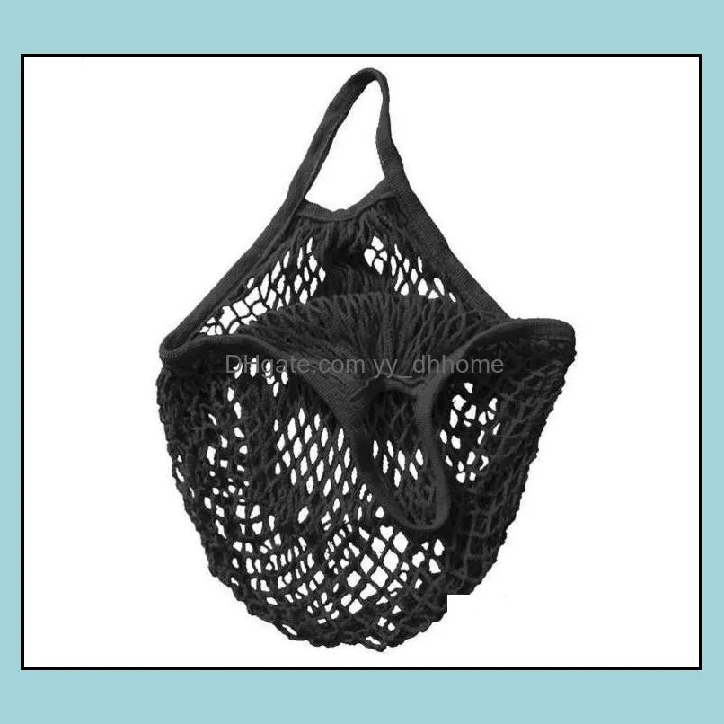 string shopping bag reusable supermarket grocery bag shopping tote mesh net woven cotton fruit bag sn2160