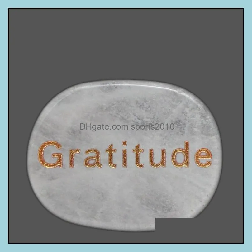 healing crystal reiki gratitude symbol natural stone crystal oval piece thanksgiving decoration aura guardian pendulum artware charm sports2010