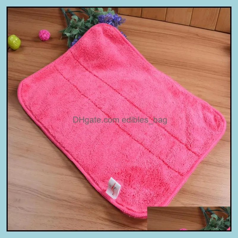 coral duster double thickened absorbent cloth soft face towel kitchen clean clothwipe floor wipe table wq293-wll