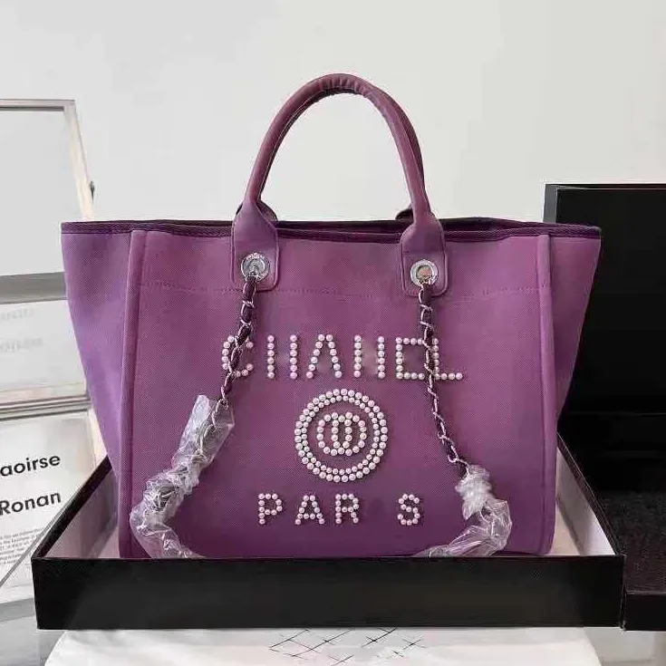 Chanel deauville canvas tote bag replica deals