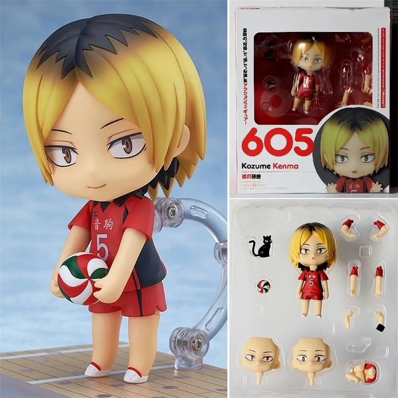 605 Kozume Kenma Haikyuu Volleyball Anime Action Figure Jouets Figurine Nekoma High School Figuritas Haikyuu Kuroo Action Figur 220520