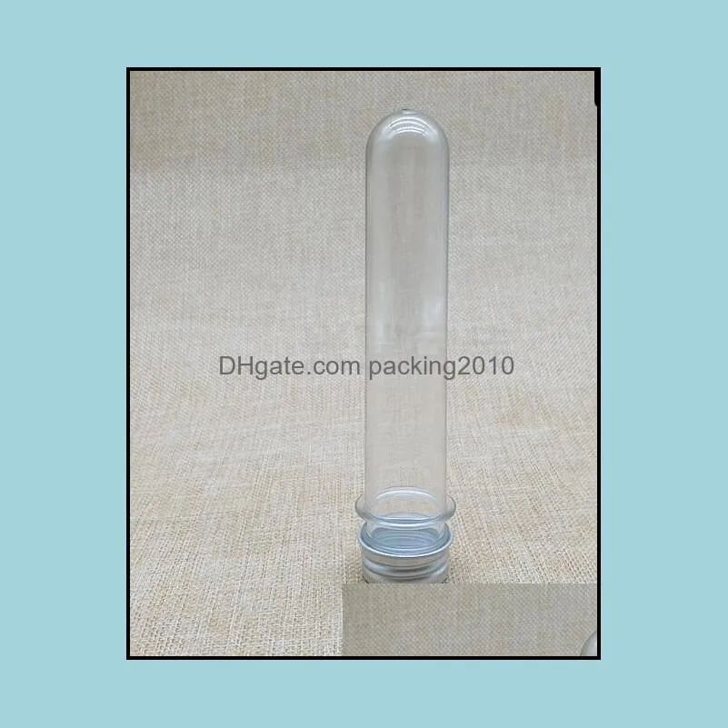 100pcs/lot 40ml Transparent Mask Bath Salt Test PET Tube 40cc Clear Plastic Bottle Cosmetic Tube With Aluminum Cap