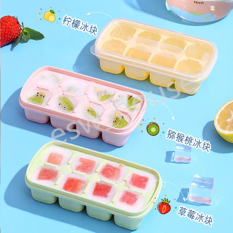 Tray Release 8 Molds Stackable Flexible Trays Ice Easy Ice