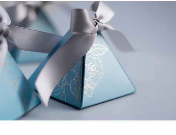 Triangular Candy Box Triangular Pyramid Candy Boxes - Wedding Favors, Gift Box Packaging for ...