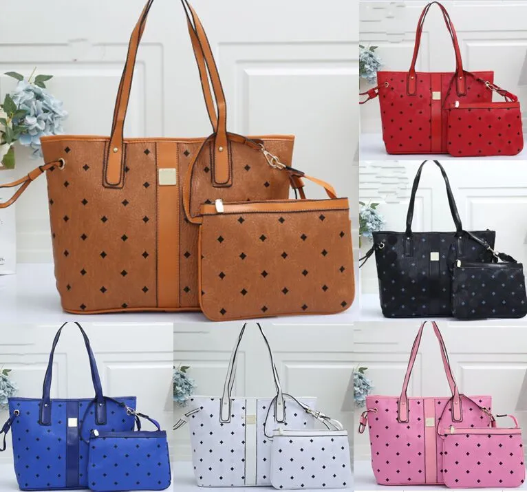 Canvas Totes väskor Kvinnor handväskor Purses läder mode axelväskor plånbok designer väska