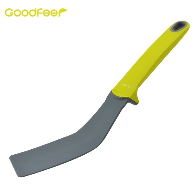 Goodfeer Nylon Turner Spatula with Long Handle Cooking Pot Shovel Pancake Flipper Meat Food Turner Kitchen Accessories Tools 201116