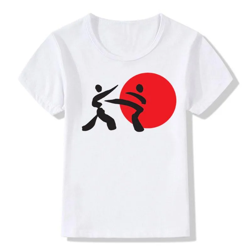 T-shirts Baby Boys Girls Karate Kick MMA Sokan Fashion T Shirt Barn Kanji Casual Summer Tops Kids Clothes HKP650T-Shirts T-shirtst-shirt