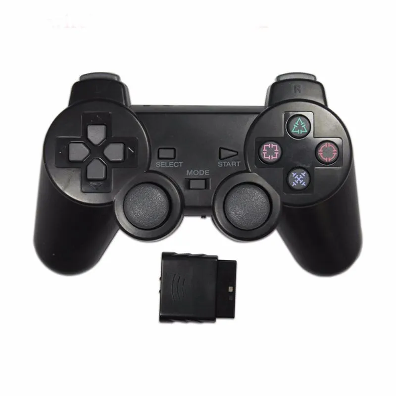 2.4g Trådlöst gamepadhandtag för PlayStation 2 PS2 Game Controller Dual Vibration Wireless Joytpad Joystick Högkvalitativt snabbfartyg