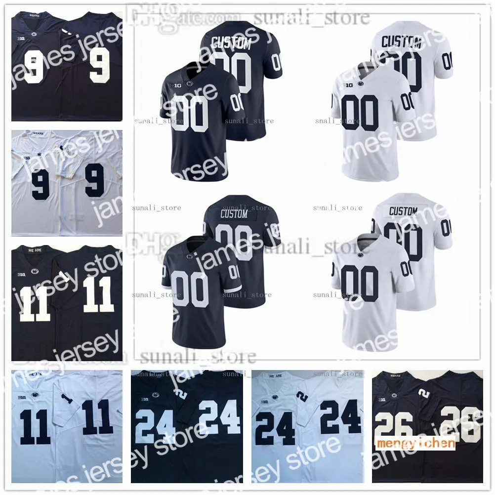 American College Football Wear Penn State Nittany NCAA College 20 Adisa Isaac Jerseys 98 Dan Vasey 28 Devyn Ford 21 Noah Cain 17 Mason Stahl 2 Micah Bowens 18 Shaka Toney