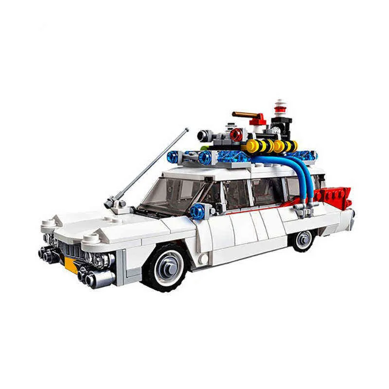 На складе MOC-совместимый 21108 Охотники за привидениями Ecto-1 Movie Car Building Blocks DIY Toys Assembly Model For Kids Boys Girls Gifts G220524