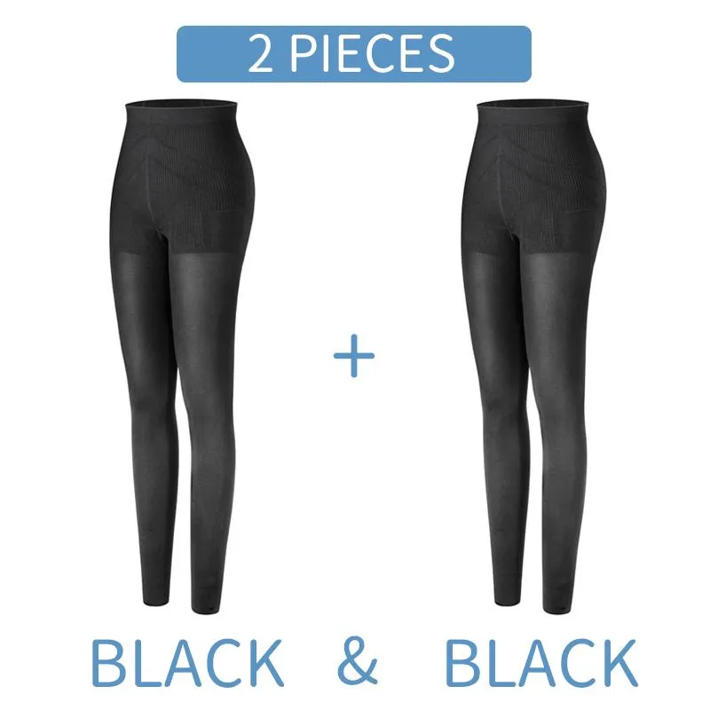 Women Anti Cellulite Compression Leggings Leg Shaper High Waist Black  Shapewear