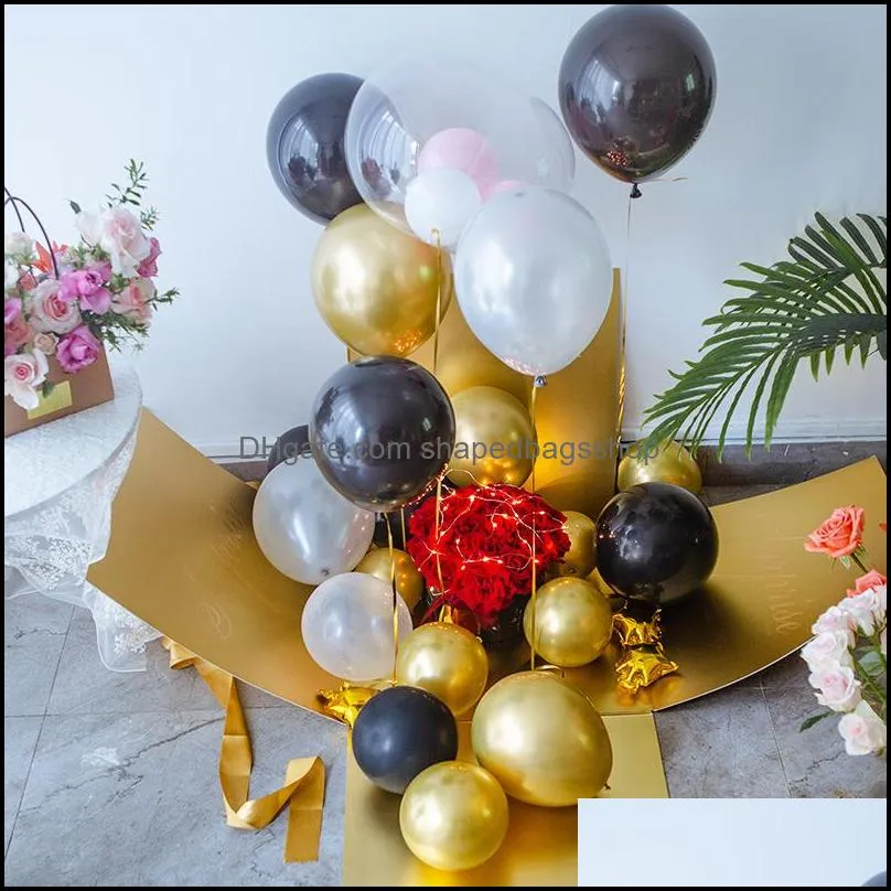 1set Surprise Box Confession Balloon Christmas decorations gift Explosion Box wedding Gift Birthday Flower halloween Gift Wrap