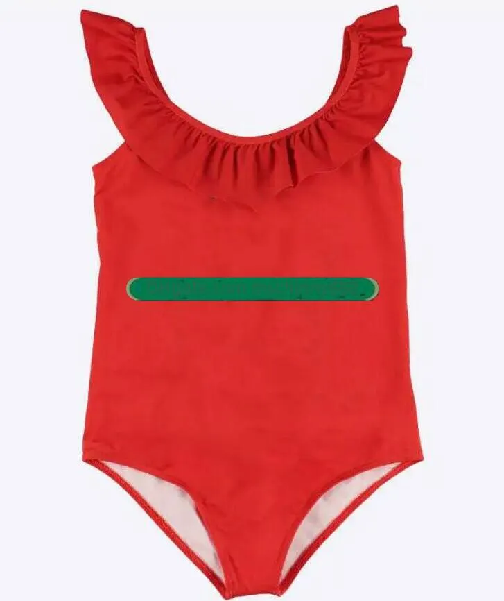 Enfants Filles Designer Maillots De Bain One-Pieces Mignon Enfant Imprimé Maillot De Bain Bébé Enfants Vêtements Bikinis Natation