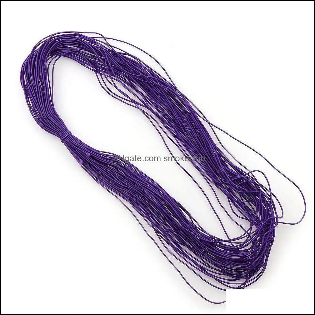 Fashion 1mm 20m Lot Elastic Rope Stretch Cord Rubber Rope Nylon Bracelet Beads Strings Hair Strips Accessory Diy H jlljxI