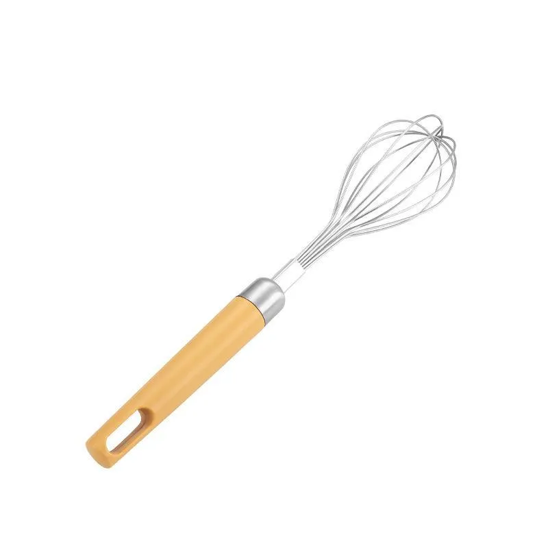 Stainless Steel Manual Egg Beater Tools Creative Household Plastic Handle Mixer Baking Cream Eggs Stirring Kitchen Tool CGY185