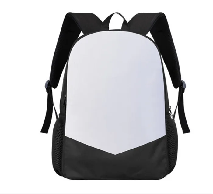 Sublimation Blank Backpacks Creative Office Supplies Heat Transfer Printing Bag DIY Polyester School Student Bag B6